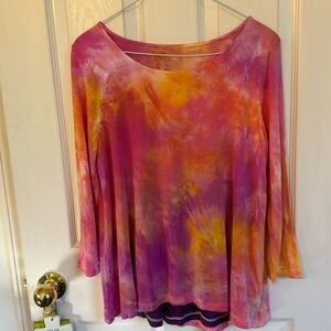 Pure Jill Lovely Elliptical TeeTye Dye